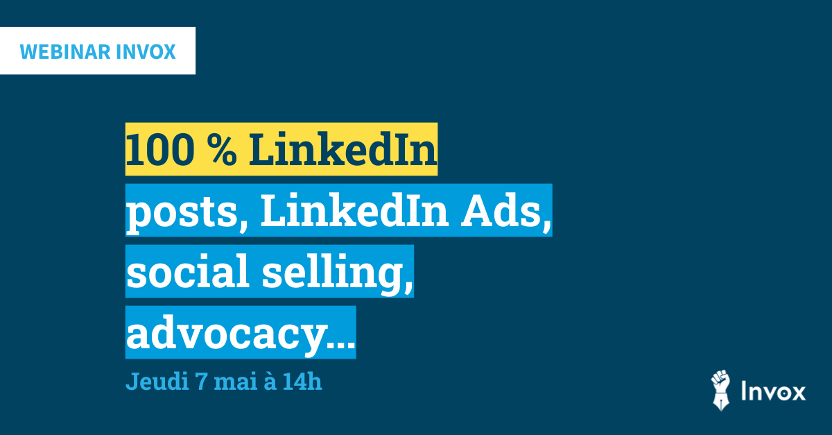 100 % LinkedIn : Posts, LinkedIn Ads, Social Selling, Advocacy…