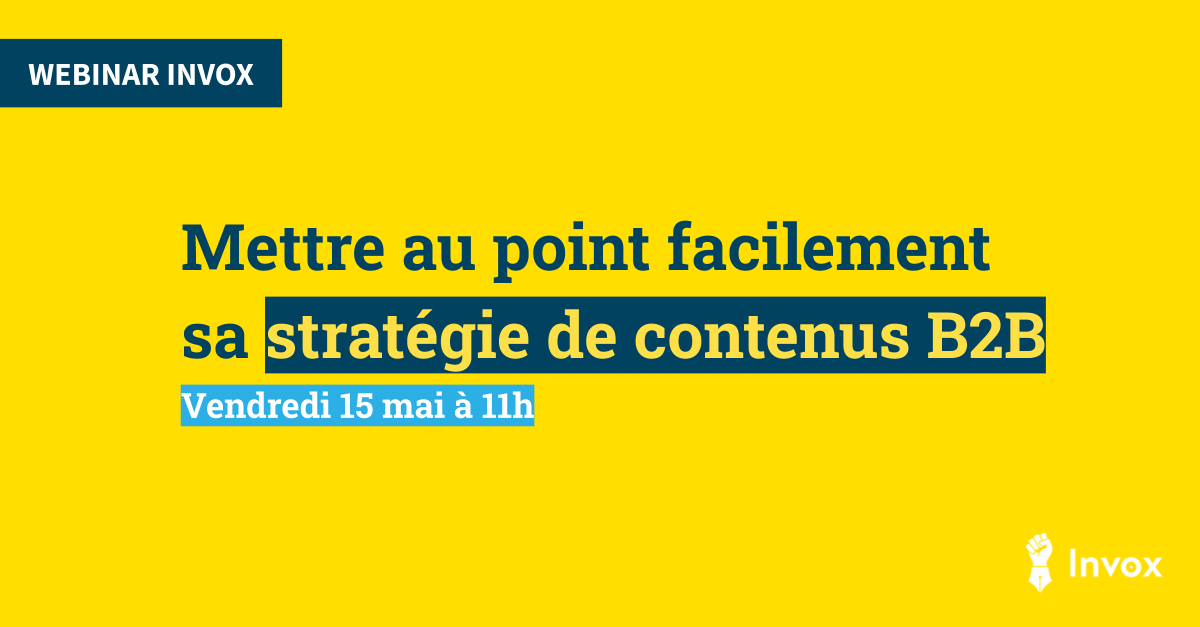 Mettre au point sa stratégie de contenus B2B